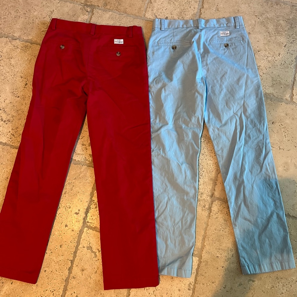 EUC Vinyard Vines Boys Pants Slacks size 16. CHRISTMAS PHOTOS - Picture 4 of 4